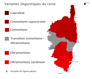 Variantes linguistiques corses