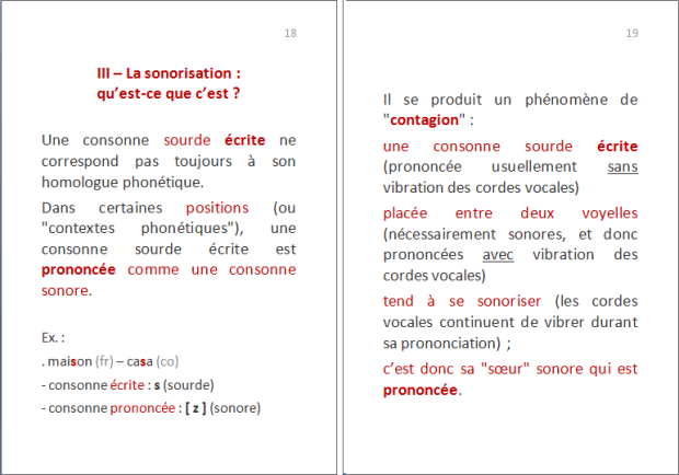 La langue corse : quelles lettres pour quels sons ? p.8