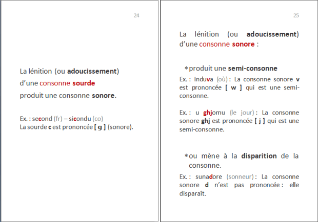 La langue corse : quelles lettres pour quels sons ? p.11